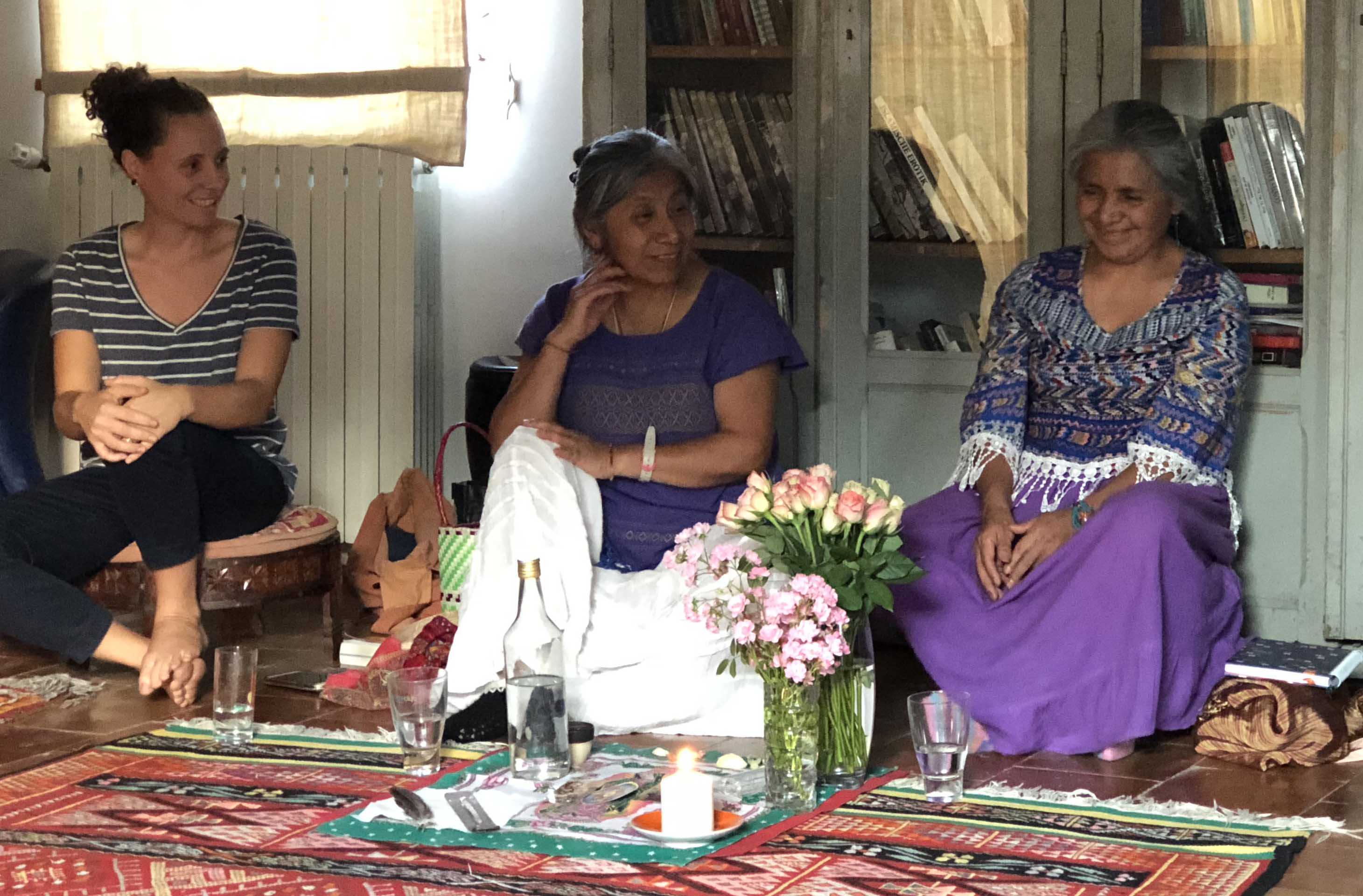 Marion et les guérisseuses mexicaines Exi et Sonia